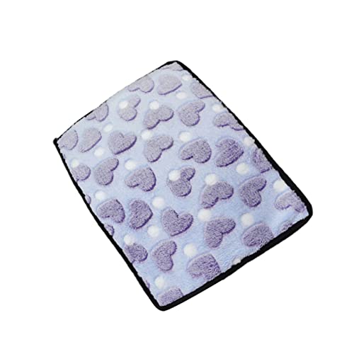 NA Pet Pad Breathable Keep Warm Plush Reusable Portable Pet Cushion Cat Supplies Purple von N\\A