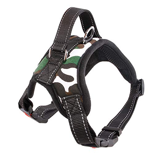 Nylon Heavy Duty Hundegeschirr Halsband Verstellbare Polsterung Extra Große Mittlere und Kleine Hundegeschirr Weste Husky Big Dog Produkt L 7 von N\A