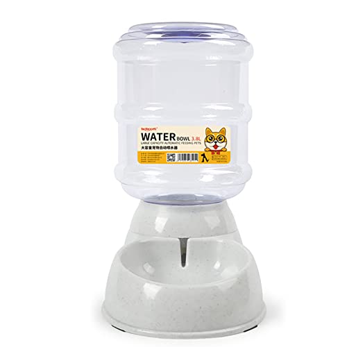 Automatic Pet Water Dispenser Cat and Dog Gravity Feeder BPA Free Small Medium Large Pet Watering Station Water Bowl (Grey, Automatic Water Dispenser) von NC