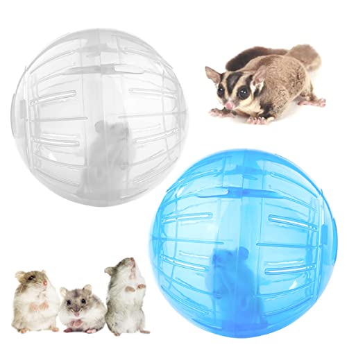 Hamsterball Hamster Laufball TAIZER 2Stück Hamster Gymnastikball Hamsterball Übungsball Sportball Fitnessball Jogging Spielzeug Haustier Rolle Kugel Laufkugel Joggingball Kleintiere für Mäuse Rennmaus von NC