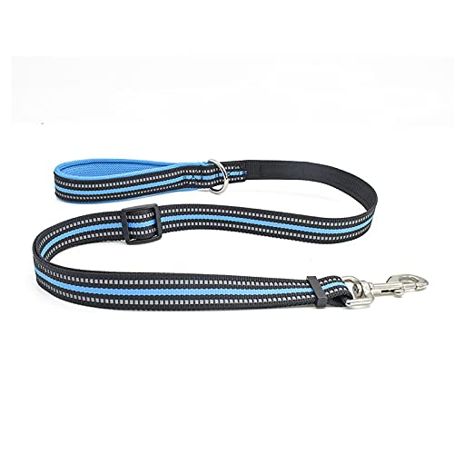 Atmungsaktiver Nylon-Netz-Hundesicherheitsgurt Reflektierender Verstellbarer Hunde-Sicherheitsgurt und Leine-Set, Haustierhalsband, Leine, Hundezubehör, XS Blueleash von N\O