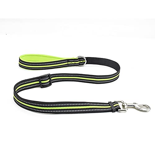 Atmungsaktives Nylon-Netz-Hundegeschirr, reflektierend, verstellbar, Hundegeschirr und Haustier-Leine, Haustierhalsband, Leine, Hundezubehör, Größe M, Greenleash von N\O