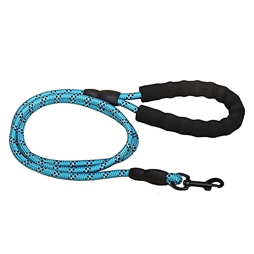 Nylon-Trainingsleine für Hunde, Gurtband, recycelbar, lange Leine, sehr geeignet für Camping, Hinterhof, blauer Unterricht von N\O