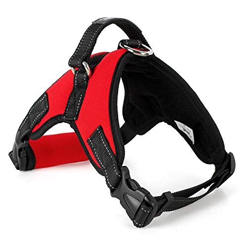 NX Dog Supplies Pet Dog Harness Collar Vest Dog Harness Pet Supplies Harnais pouring large medium small M neoprene red von N\X