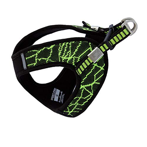 Small Medium Large Dog Bulldog Bulldog Outdoor Dog Training Walking Safety Vest Harness XS39-44cm Chest Green No Pull Sports Reflective Dog Harness von N\X