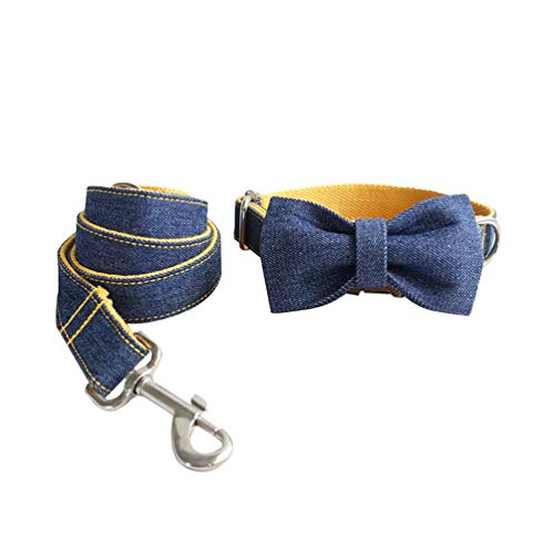 N / A Haustiere Fliege Halsband und Personalisierte Haustier Leine für Welpen, Hund und Katze (Style#3, S) von N / A