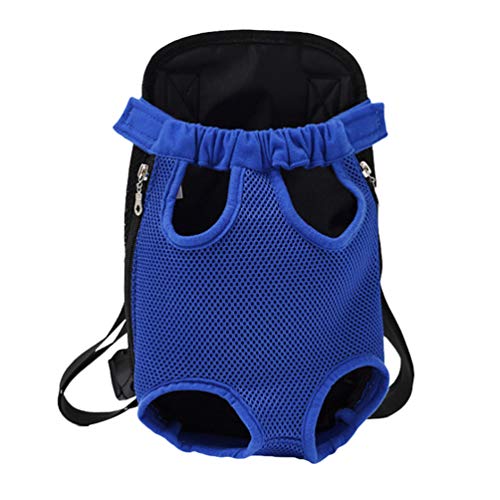 N / A Katzen Hunde Rucksack, Welpentierträger Vordertasche Rucksack, Atmungsaktiver Hundetragetaschen für Wanderungen im Freien (Stil#1, XL) von N / A
