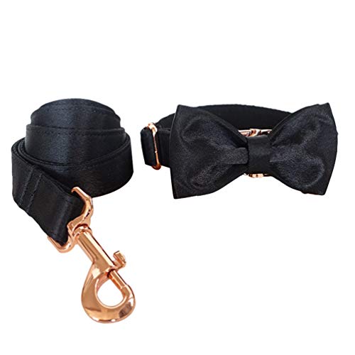 N / A Pet Abnehmbare Fliege Haustierhalsband und Leine Set Weiche, Bequeme Tierbedarfsartikel für Hunde und Katzen (Style#1, S) von N / A