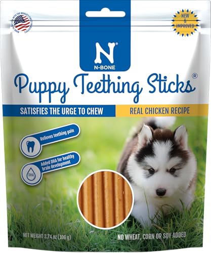 N-Bone Puppy Teething Dental Pet Dog Puppies Chew Treats Chicken Flavor 3.74 oz von N-Bone