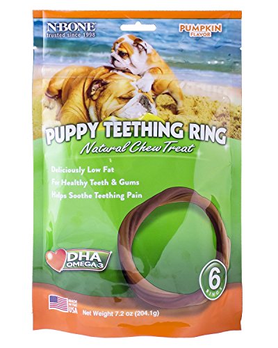 N-Bone Puppy Teething Ring Pumpkin Flavor (12 Pack) von N-Bone