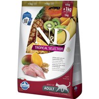 N&D Cat Tropical Selection mit Huhn - 2 x 5 kg (4+1 kg) von N&D Cat Tropical