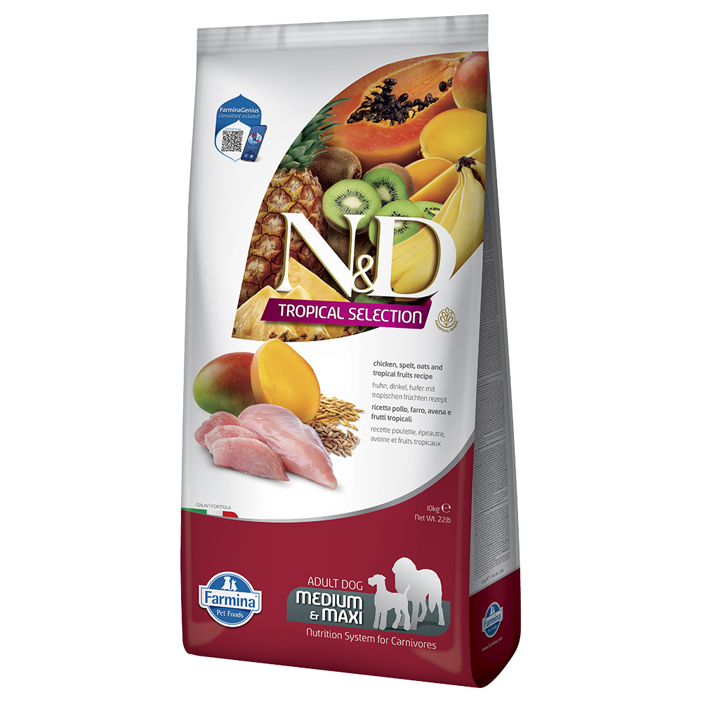 N&D Dog Tropical Selection mit Huhn - 10 kg von N&D Dog Tropical