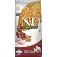 N&D Farmina Ancestral Grain Adult Medium/Maxi Huhn, Dinkel und Granatapfel 12 kg von N&D Farmina