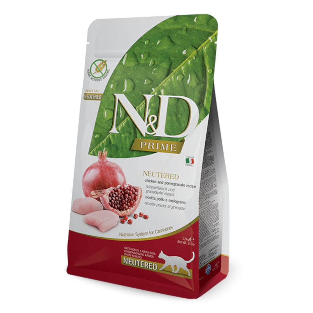 Farmina N&D getreidefrei Neutered mit Huhn & Granatapfel  - 1,5 kg von N&D Prime Cat