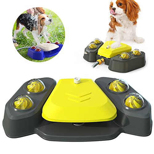 Trinkbrunnen für Haustiere, multifunktionaler Garten-Haustier-Wasserspender, Haustier-Wasserspender für den Außenbereich, Kühlspielzeug, für Hund, Katze, Trinken, Baden, Spielen, Gartenbewässerung von N.F.