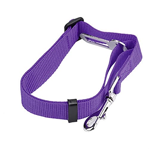 Hundeleine zum Trainieren Auto-Sicherheitsgurt für Hunde und Katzen, verstellbar für kleine, mittelgroße Hunde, Reiseclip, Heimtierbedarf Hundeleine(Purple) von NADCFN