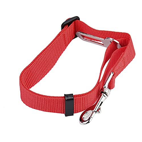 Hundeleine zum Trainieren Auto-Sicherheitsgurt für Hunde und Katzen, verstellbar für kleine, mittelgroße Hunde, Reiseclip, Heimtierbedarf Hundeleine(Red) von NADCFN