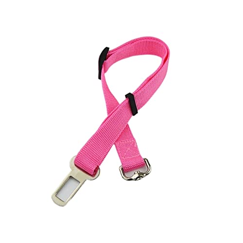 Hundeleine zum Trainieren Auto-Sicherheitsgurt für Hunde und Katzen, verstellbar für kleine, mittelgroße Hunde, Reiseclip, Heimtierbedarf Hundeleine(Rose Red) von NADCFN