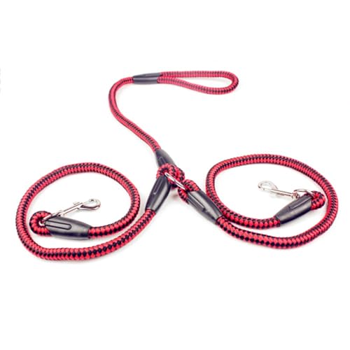 Hundeleine zum Trainieren Doppelte Hundeleine aus Nylonband, geflochtenes Gewirr für Lauftraining, Traktionsseil Hundeleine(Dog Leash) von NADCFN