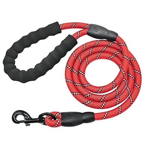 Hundeleine zum Trainieren Hundeleine Nylon-Hundeleine für kleine, mittelgroße und große Hunde Hundeleine(Red) von NADCFN