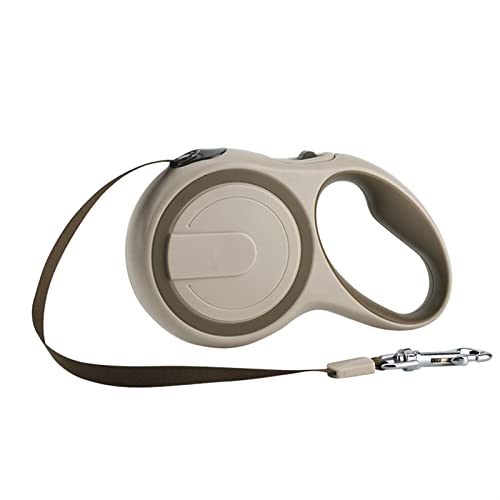 Hundeleine zum Trainieren Hundezubehör Einziehbare Leine für große Hunde, automatisch ausziehbares Hundezubehör Hundeleine(Beige,5m Plus - 50 kg) von NADCFN