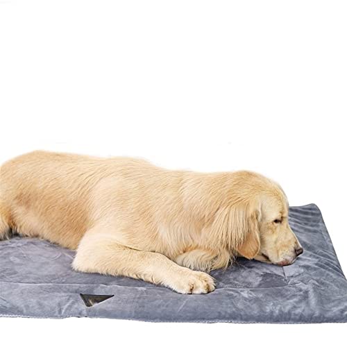 NADCFN Katzenbett Haustier-Hundebett-Heizmatte Winter-Plüsch-weiche Auflagen Wasserdichtes Haustier-Kissen-Bett-Katzen-Decke Hundematte(L-Grey) von NADCFN