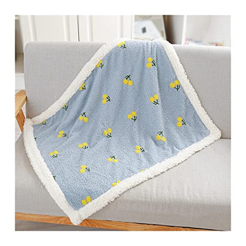 NADCFN Katzenbett Haustierdecke, Flauschiges Fleece, Katzen, Hunde, Zwinger, Decken, Sofa, Bettdecke, Welpen-Schlafmatte Hundematte(Blue,L 100x80cm) von NADCFN