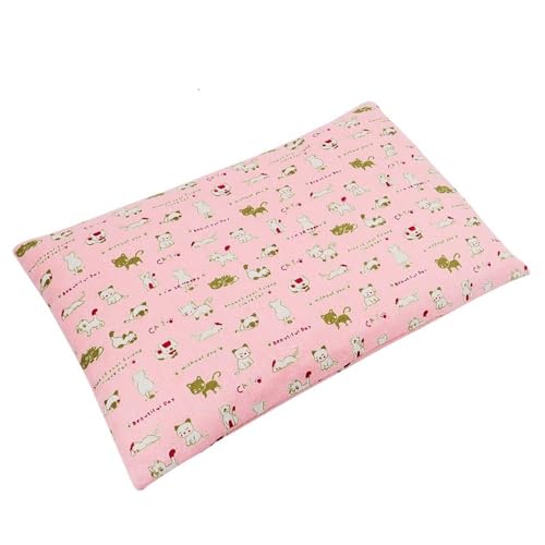 NADCFN Katzenbett Hundebettmatte Hundehütte Weiches Haustier Katzenbetten Decke Kissen Kleine Mittelgroße Hunde Hundematte(Pink,40x55cm) von NADCFN