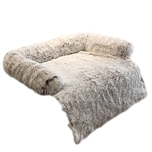 NADCFN Katzenbett Hundeschlafsofa mit Reißverschluss, Haustierbetten für Katzen, großes Hundebett, Katzenmatten, Haustiernestkissen Hundematte(3027 Gradient Coffee,L) von NADCFN