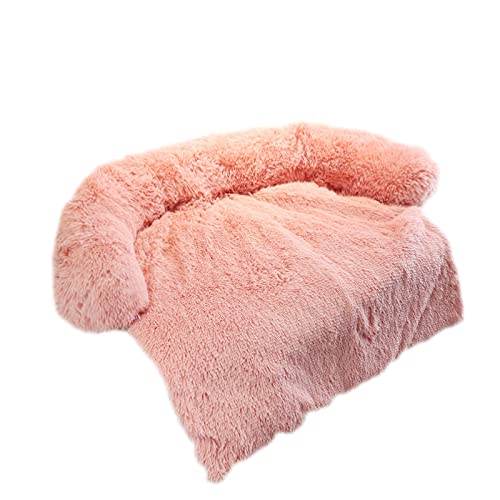 NADCFN Katzenbett Hundeschlafsofa mit Reißverschluss, Haustierbetten für Katzen, großes Hundebett, Katzenmatten, Haustiernestkissen Hundematte(3028 Pink,L) von NADCFN