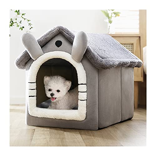 NADCFN Katzenbett Katzenzelt, Schlafhöhle, selbstwärmendes Kissen, 2-in-1, faltbares Nest für Katzen, Kätzchen, Welpen Hundematte(A,L for for 14kg) von NADCFN