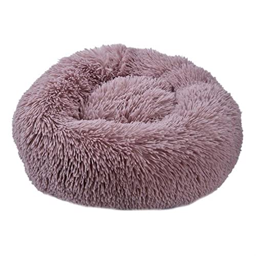 NADCFN Katzenbett Weiches Hundebett, waschbar, langes Plüsch, Hundehütte, Katzenhaus, Matten, Sofa für Hundekorb, warmes Haustierbett Hundematte(H Light Brown,M 60CM) von NADCFN