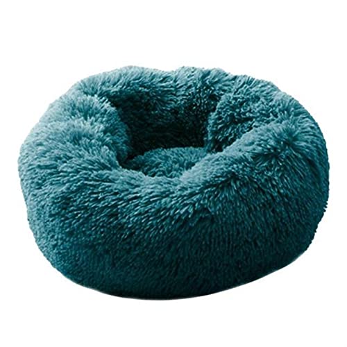 NADCFN Katzenbett Weiches Hundebett, waschbar, langes Plüsch, Hundehütte, Katzenhaus, Matten, Sofa für Hundekorb, warmes Haustierbett Hundematte(L Dark Green,L 70CM) von NADCFN