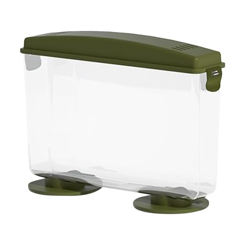 Goldfischaquarium, winziges Goldfischbecken - Rechteckiges, flaches Fischaquarium mit 360-Grad-Ansicht | Aquarien und Fischschalen für Goldfische, Tisch- oder Desktop-Display, einfache Einrichtung von NAIYAN