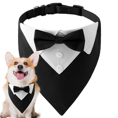 Hundehalstuch für Hochzeit, Halstuch, , Hunde-Hochzeitszubehör, atmungsaktiv, verstellbarer Schal für Hochzeiten, Partys, Geburtstage von NAIYAN