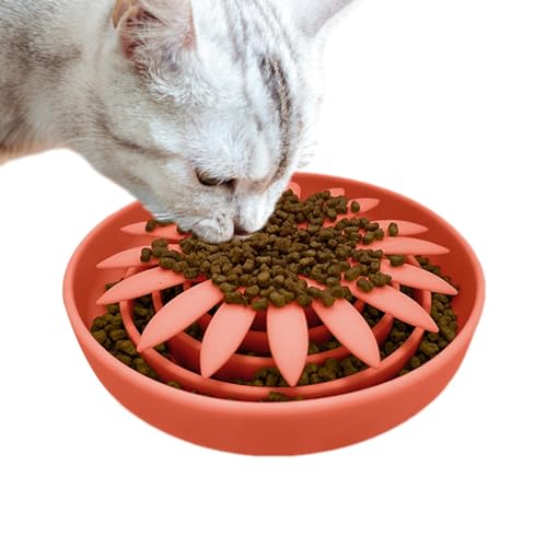 Slow Feeder Katzennapf | Slow Feeding Bowl - Rutschfester Hund Slow Feeder Bowl Pet Slow Feeder Bowl für Hunde und Andere Haustiere von NAIYAN