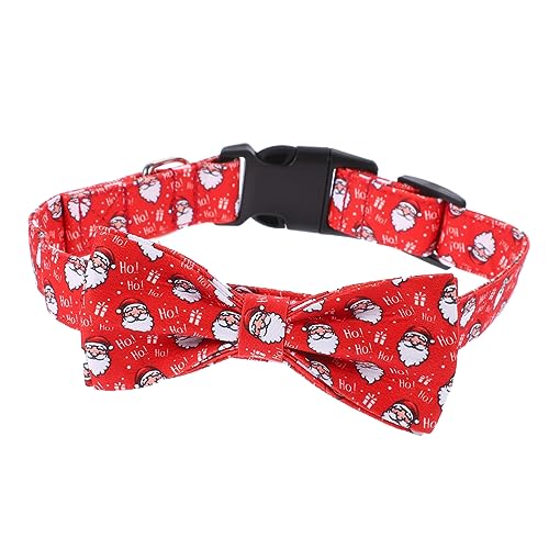 NAMOARLY Großes Hundehalsband Weihnachtszubehör Für Haustiere Süßes Katzenhalsband Tragbares Hundehalsband Katzenhalsbänder Katzenhalsband Dekor Schmücken Krawatte Polyester Großer Bogen von NAMOARLY