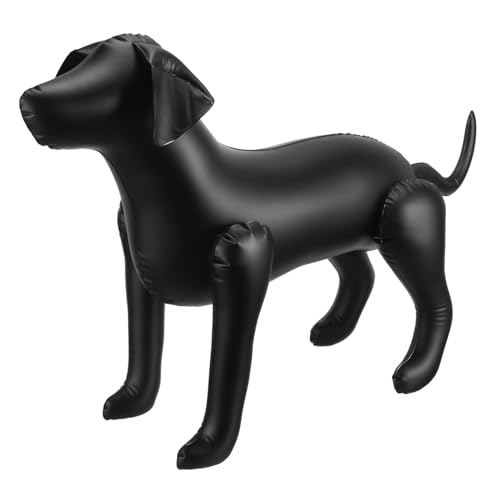 NAMOARLY Haustierbekleidungsmodell Hund Dackel züchten tierkostüme pet Grooming Tiermodell Dog Clothes Tierkleidung Ausstellungsständer Ausstellungsmodell Haustier-Skulptur PVC Black von NAMOARLY