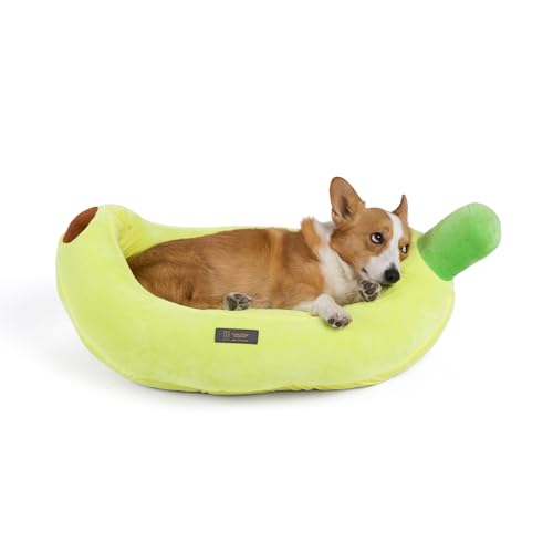 NANDOG Insta Fun Specialty Hunde- und Katzenbett-Kollektion (Banana, Prive 45,7 cm) von NANDOG