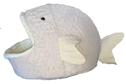 Nandog Blowfish Puffer Fischbett für Katzen und Hunde, Plüsch, Größe S/M von NANDOG