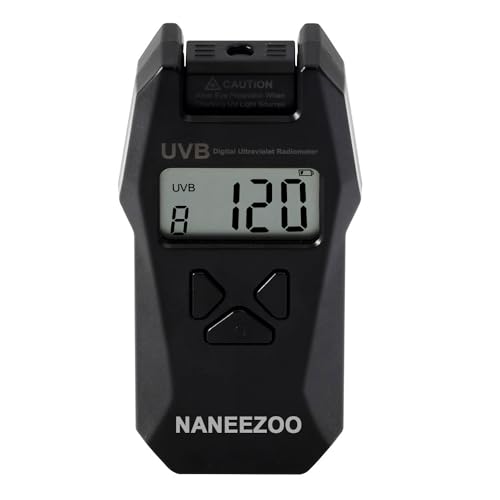 NANEEZOO Reptile UVB Index Meter Handheld Digital Radiometer for Measuring Reptile UVB Light in Terrarium Habitat von NANEEZOO