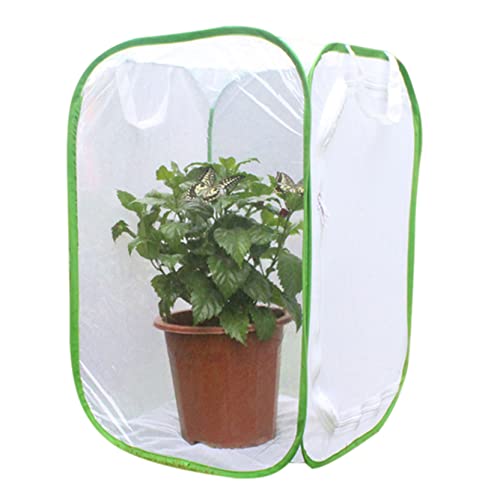 Schmetterlingszuchtnetz, Faltbarer Schmetterling Lebensraum Käfig weißer Schmetterlingsnetzkäfig für Kid Garden Science Education Tool 40x40x60 cm von NASSMOSSE