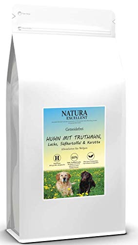 NATURA EXCELLENT Welpenfutter mit Huhn und Truthahn 12kg von NATURA EXCELLENT