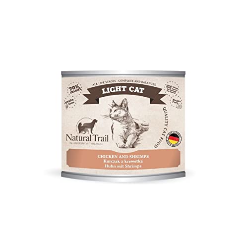 NATURAL TRAIL Trail Natural Cat Pusz.200 g leichtes Huhn, Garnelen / 6 Stück von NATURAL TRAIL