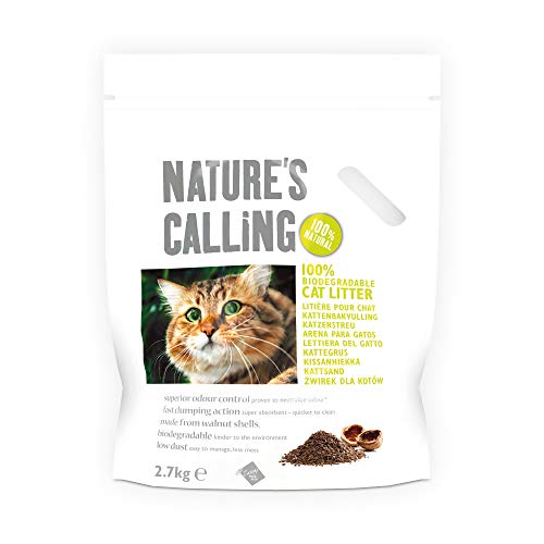 Nature's Calling Katzenstreu, 2,7 kg, 5er-Pack von NATURE'S CALLING