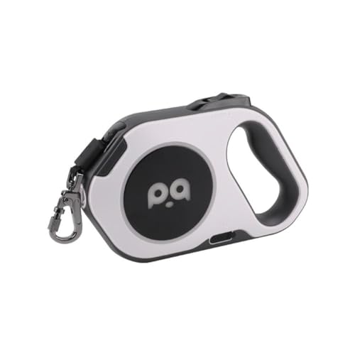 Hundeleine mit LED-Lichtern, automatisch einziehbares Zugseil für mittelgroße Läufe, Spaziergänge, Outdoor-Hunde, Hundezubehör, Zugseil von NAUXIU