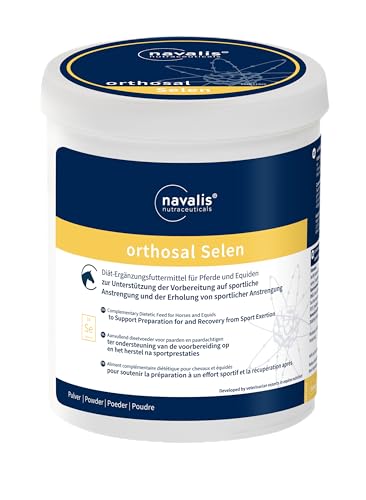 Navalis orthosal Selen Horse | 500 g | Ergänzungsfuttermittel für Pferde | Zur Unterstützung der Erholung nach sportlicher Anstrengung | Organisches Mikronährstoffpräparat von NAVALIS Nutraceuticals