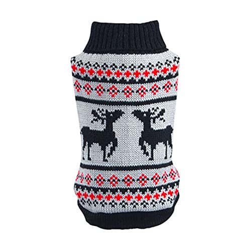 13 Styles Winter Classic Cat Hundekleidung Warmer Pullover für kleine Haustierkleidung Mantel Stricken Häkeltuch,12,XS von NC