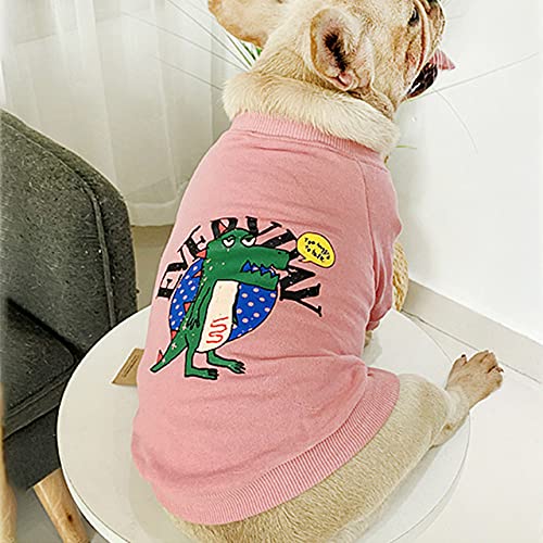 Cartoon Haustier Kleidung Besitzer Hundebekleidung für Hunde Hoodie Kostüm Winter Hundebekleidung Haustier passende Kleidung für Hunde, Haustier, Rosa, L, Haustierkleidung von NC