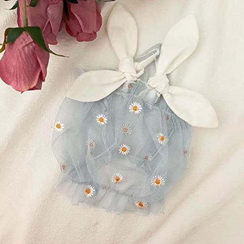 Haustier Hund Katze Kleidung Frühjahr/Sommer Neu Mesh Daisy Sling Rock Hundekleid für kleine Hunde Luxus Welpenkleid Mädchen,4,S von NC